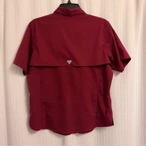 Columbia PFG Omni-Shade men’s Garnet Short Sleeve performance FSU Shirt large - Picture 5 of 9